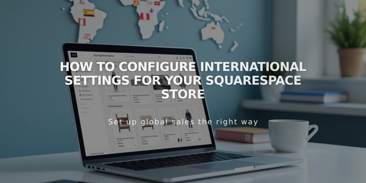 How to Configure International Settings for Your Squarespace Store