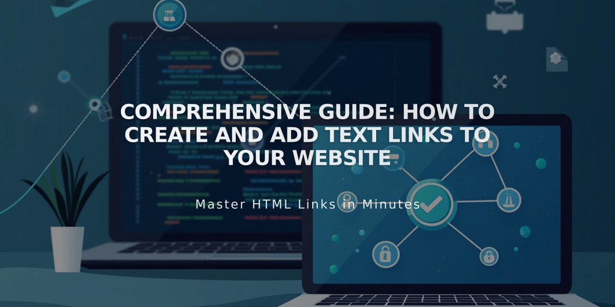 Comprehensive Guide: How to Create and Add Text Links to Your Website