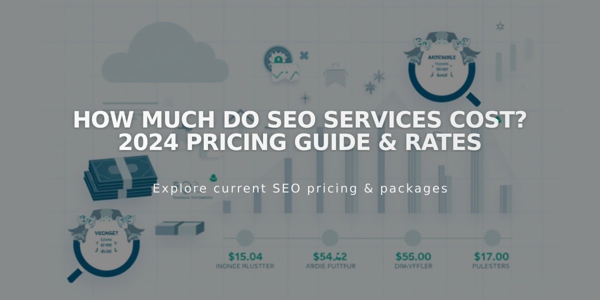 How Much Do SEO Services Cost? 2024 Pricing Guide & Rates