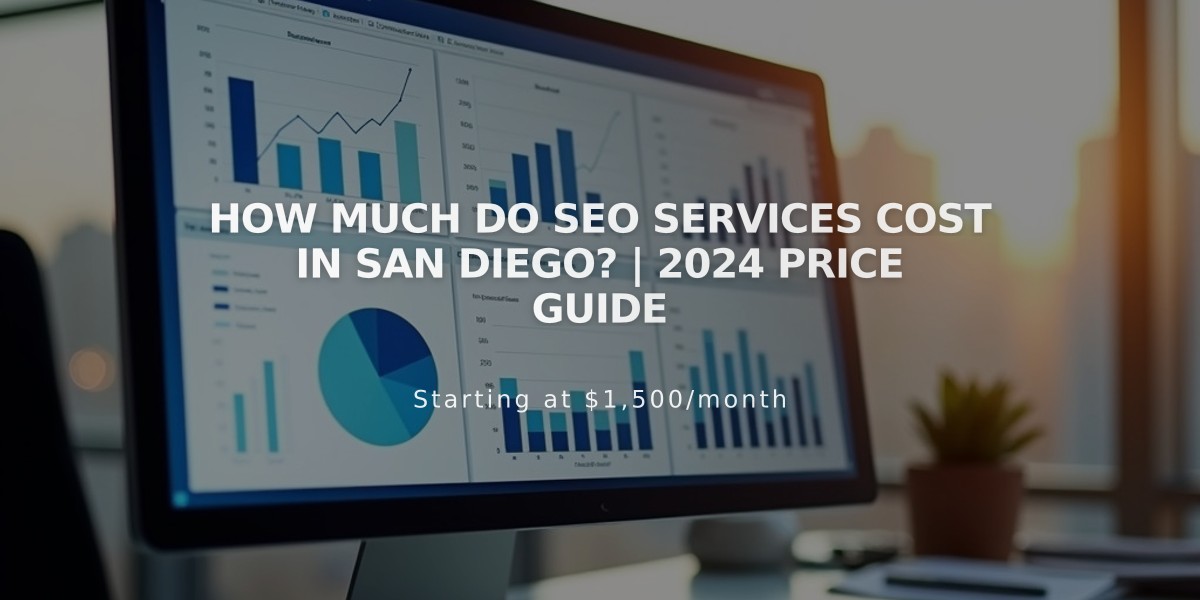 How Much Do SEO Services Cost in San Diego? | 2024 Price Guide