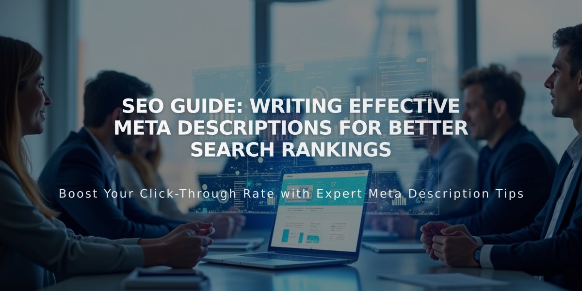 SEO Guide: Writing Effective Meta Descriptions for Better Search Rankings