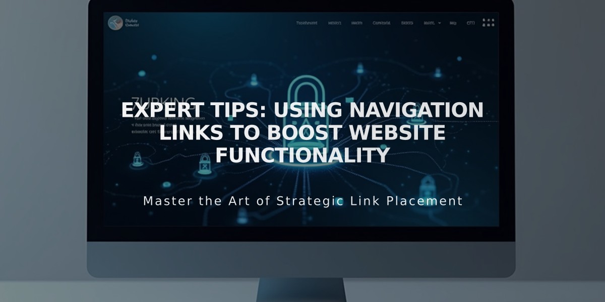 Expert Tips: Using Navigation Links to Boost Website Functionality