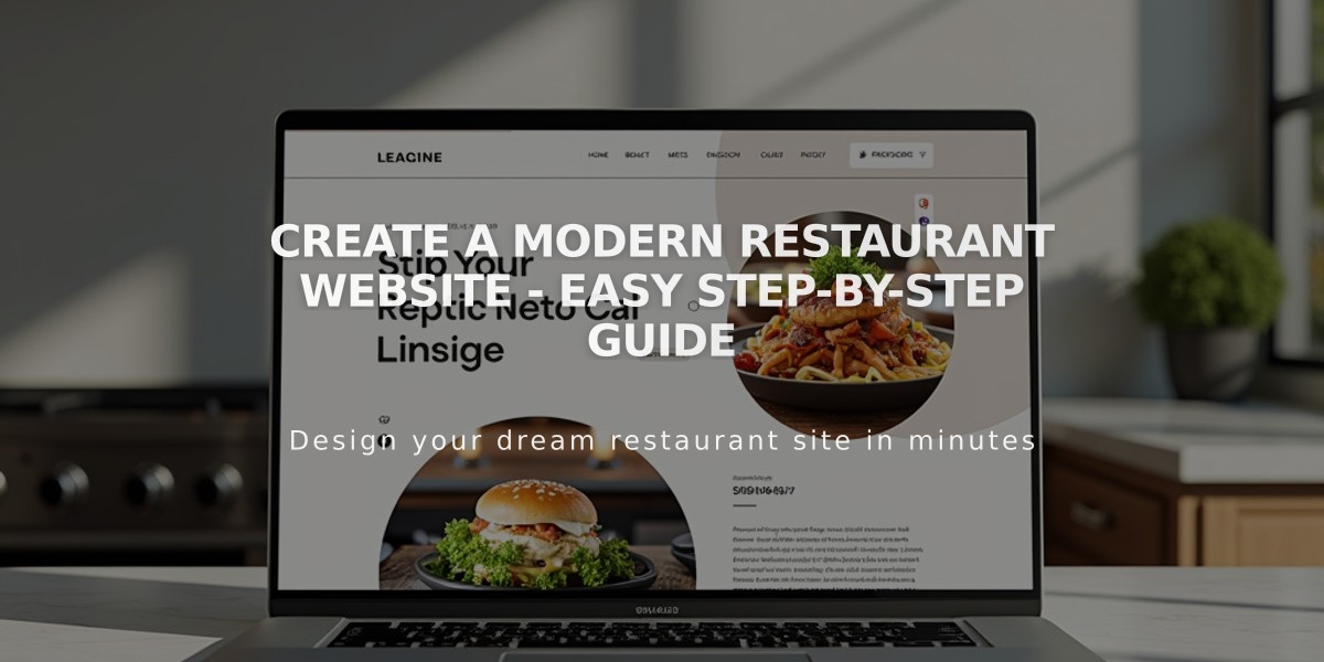 Create a Modern Restaurant Website - Easy Step-by-Step Guide