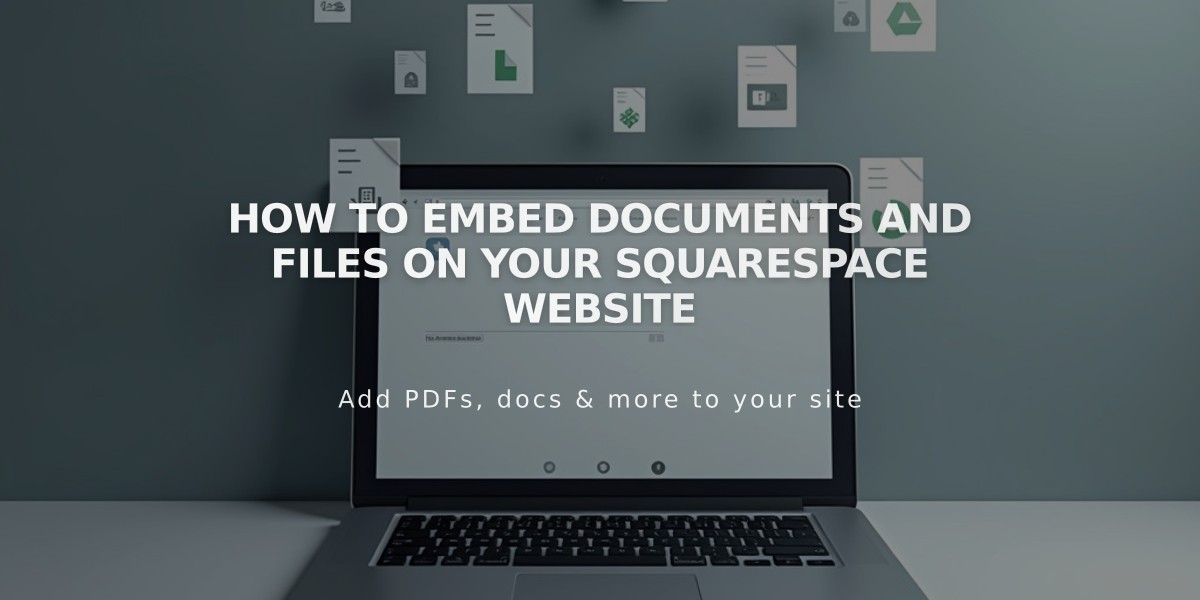 How to Embed Documents and Files on Your Squarespace Website