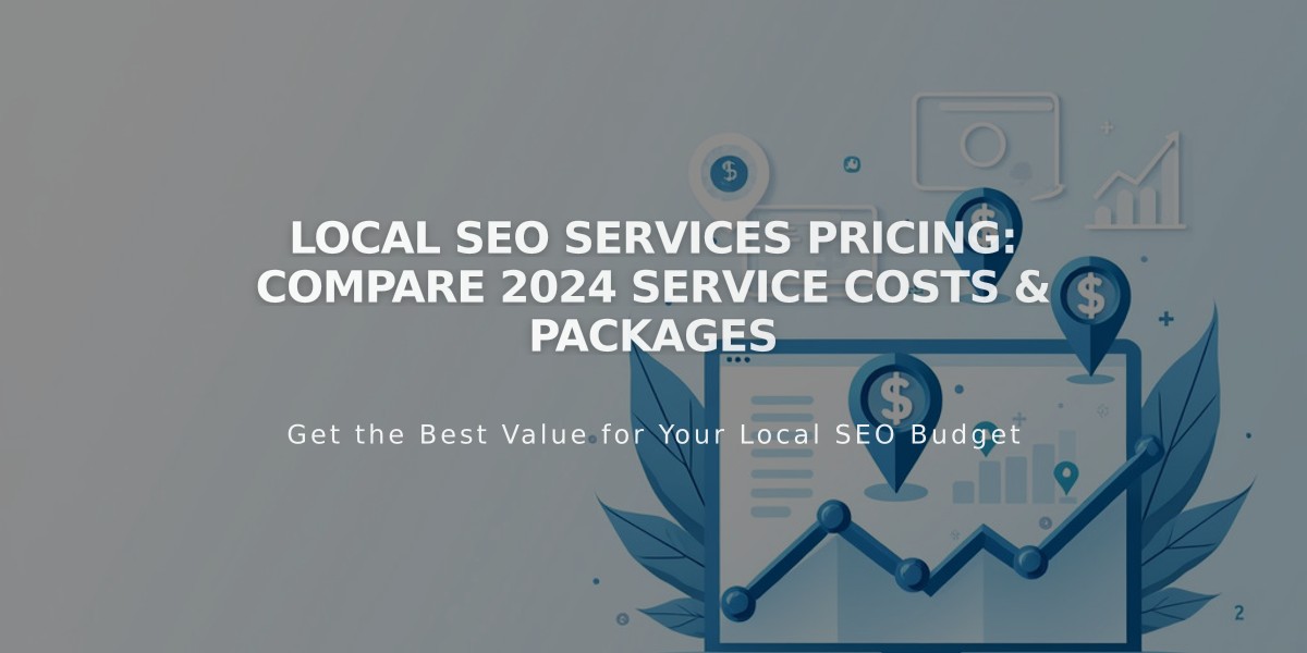 Local SEO Services Pricing: Compare 2024 Service Costs & Packages