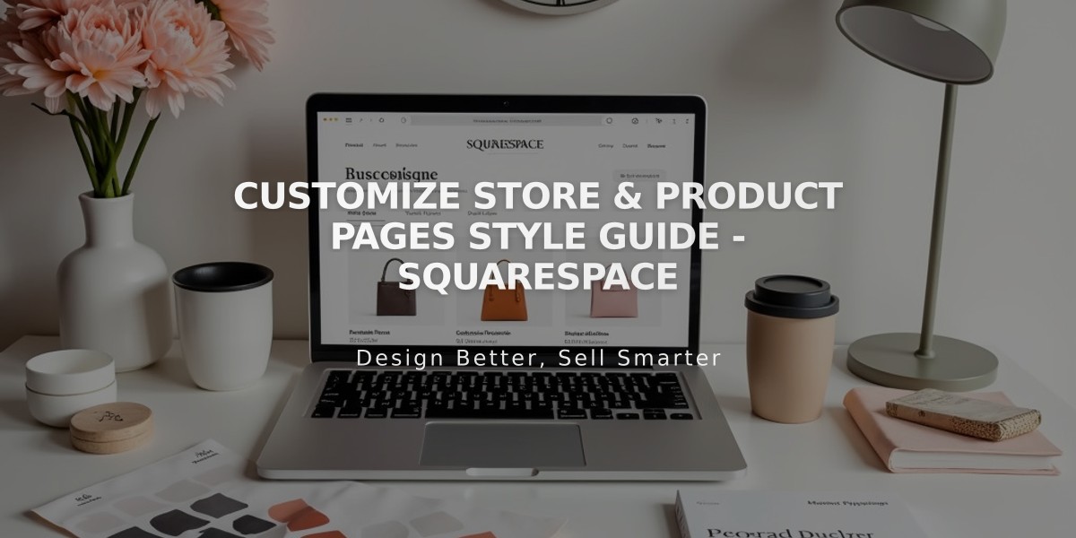 Customize Store & Product Pages Style Guide - Squarespace