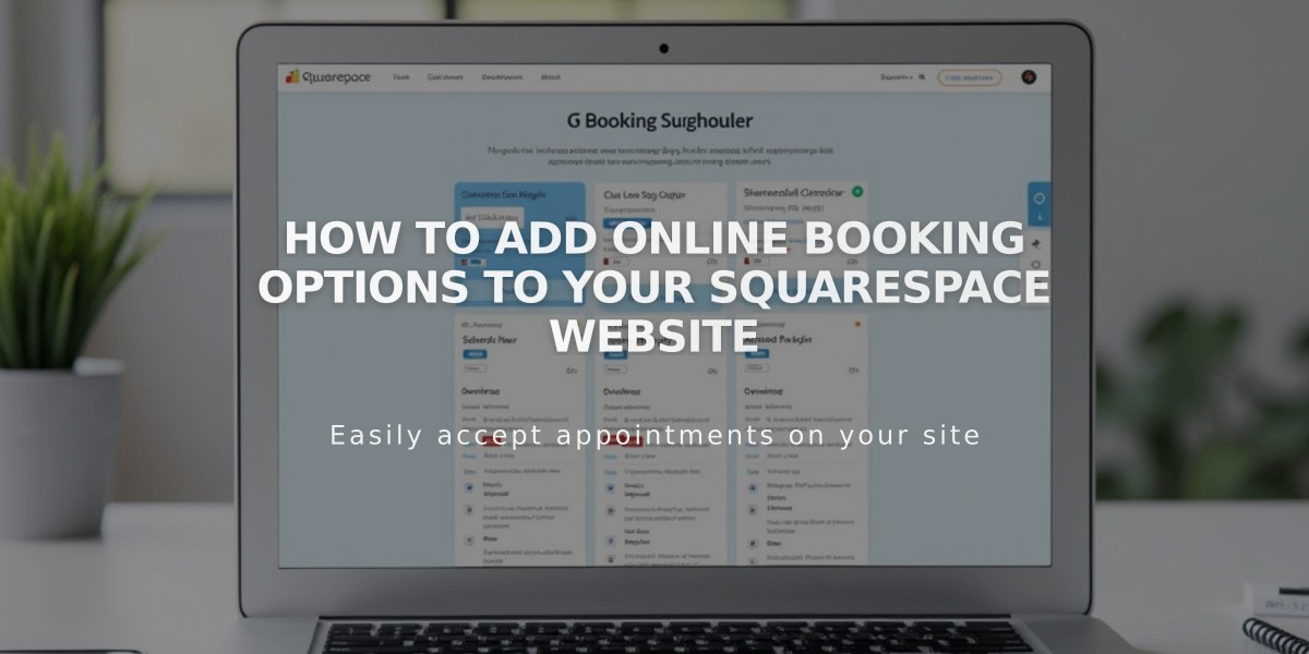 How to Add Online Booking Options to Your Squarespace Website