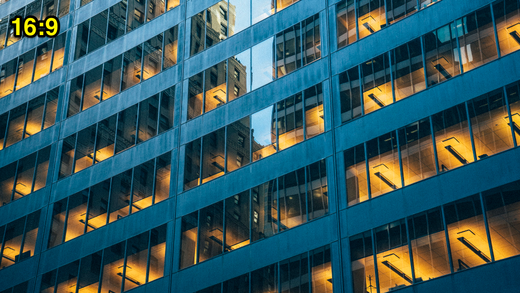 Close-up of modern glass building