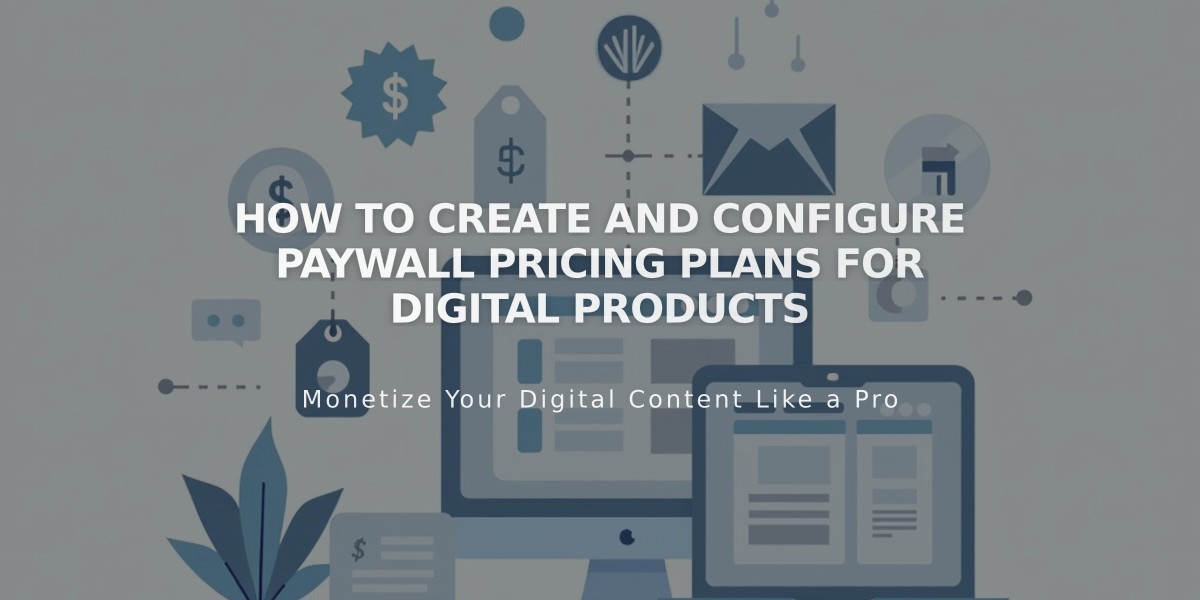 How to Create and Configure Paywall Pricing Plans for Digital Products