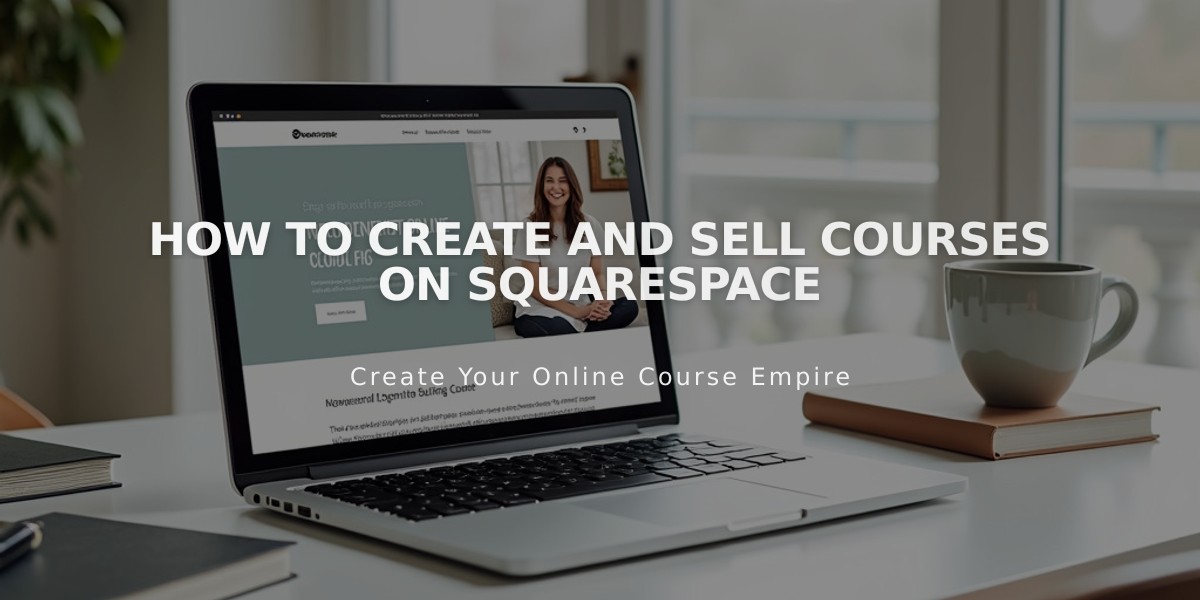 How to Create and Sell Courses on Squarespace