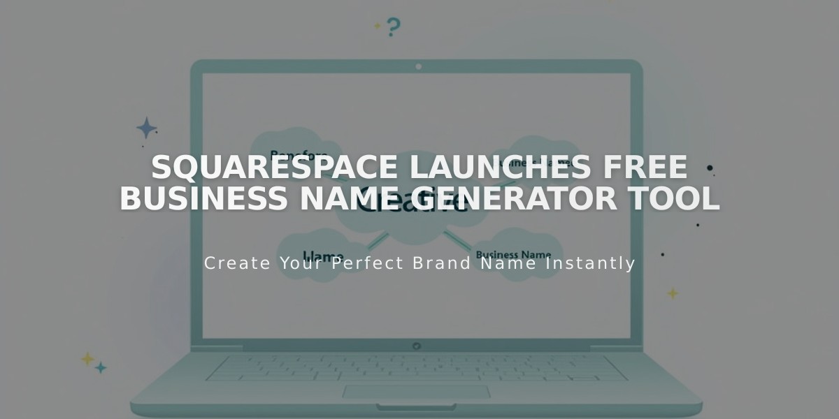 Squarespace Launches Free Business Name Generator Tool