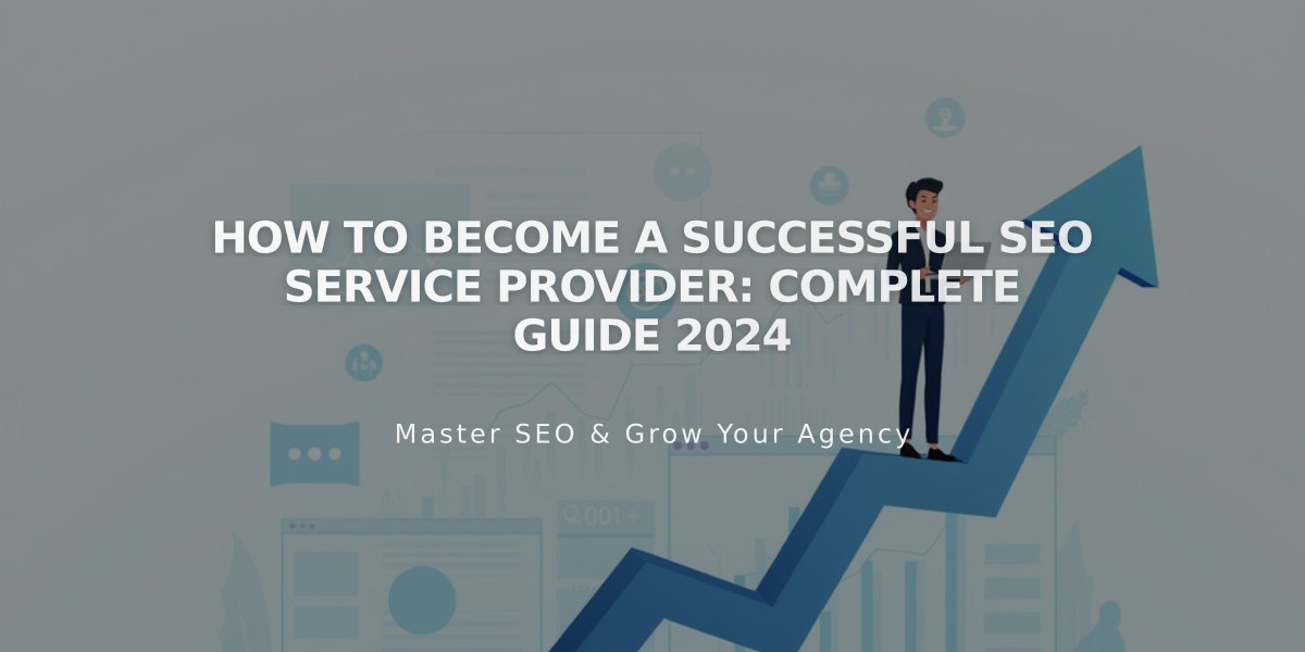 How to Become a Successful SEO Service Provider: Complete Guide 2024