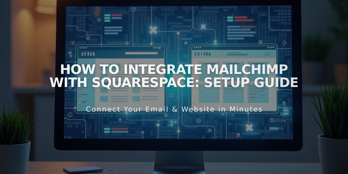 How to Integrate Mailchimp with Squarespace: Setup Guide