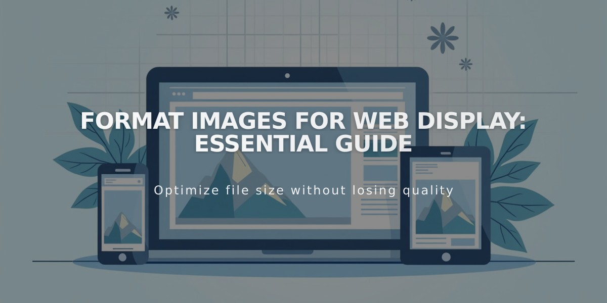 Format Images for Web Display: Essential Guide