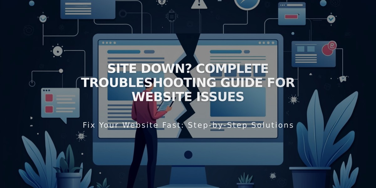 Site Down? Complete Troubleshooting Guide for Website Issues