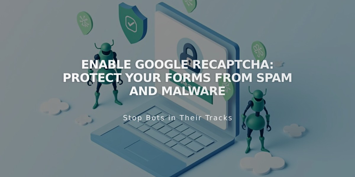 Enable Google reCAPTCHA: Protect Your Forms from Spam and Malware