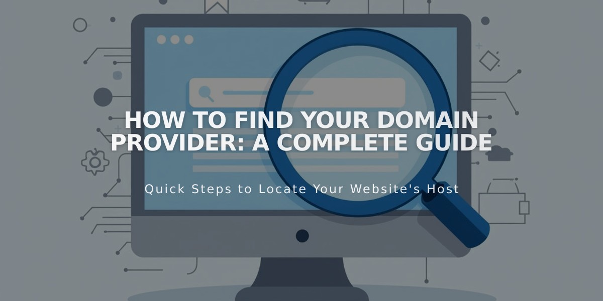 How to Find Your Domain Provider: A Complete Guide