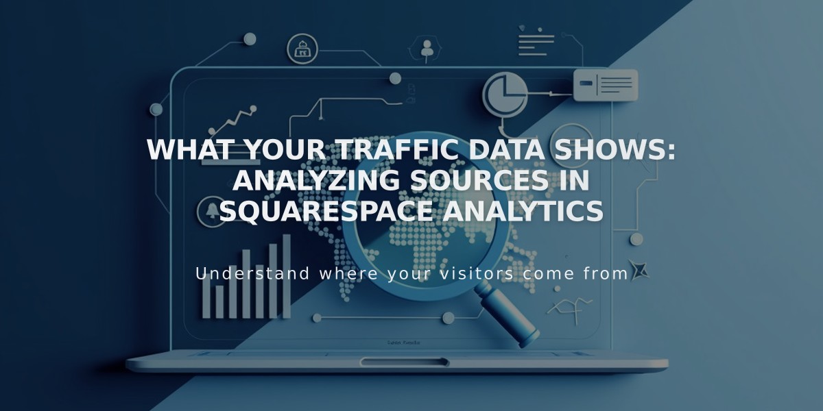 What Your Traffic Data Shows: Analyzing Sources in Squarespace Analytics