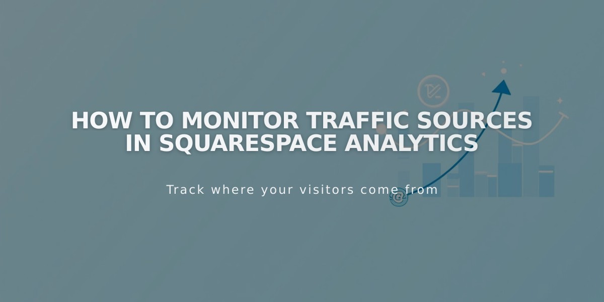 How to Monitor Traffic Sources in Squarespace Analytics