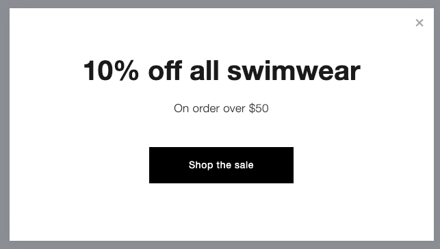 Swimwear sale