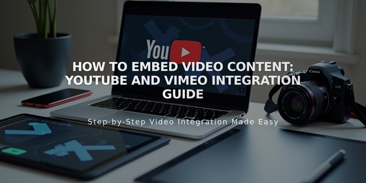 How to Embed Video Content: YouTube and Vimeo Integration Guide