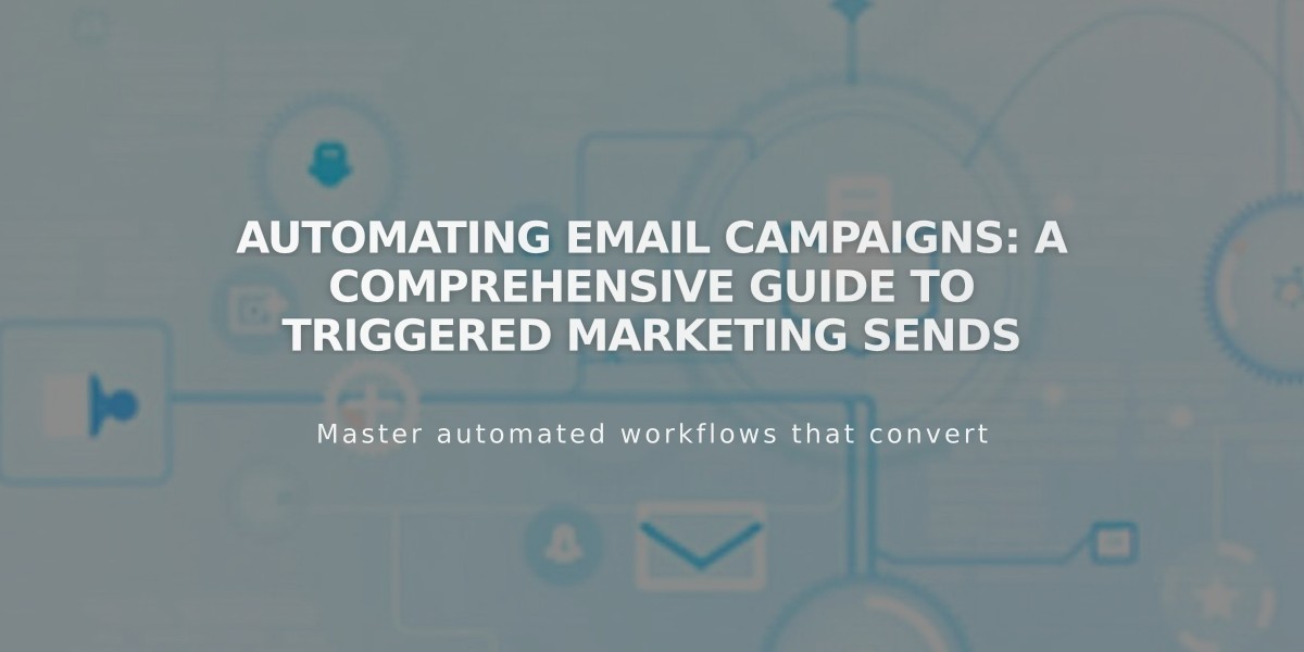 Automating Email Campaigns: A Comprehensive Guide to Triggered Marketing Sends