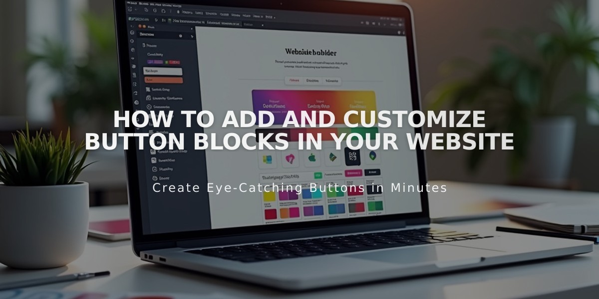 How to Add and Customize Button Blocks in Your Website