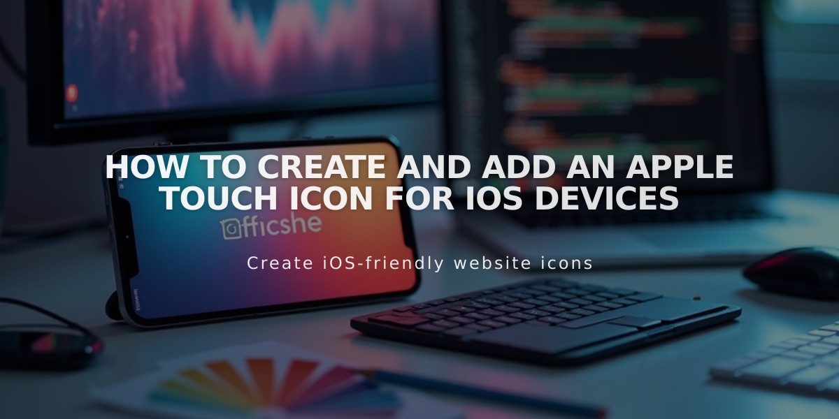 How to Create and Add an Apple Touch Icon for iOS Devices