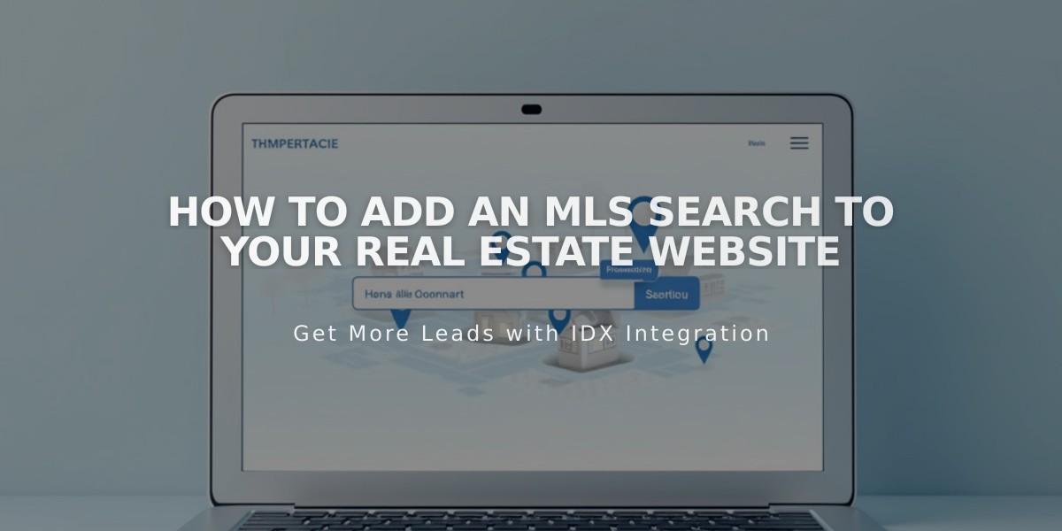 How to Add an MLS Search to Your Real Estate Website