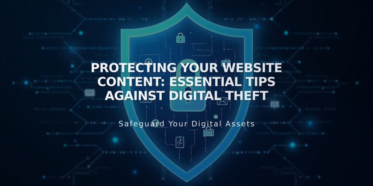 Protecting Your Website Content: Essential Tips Against Digital Theft