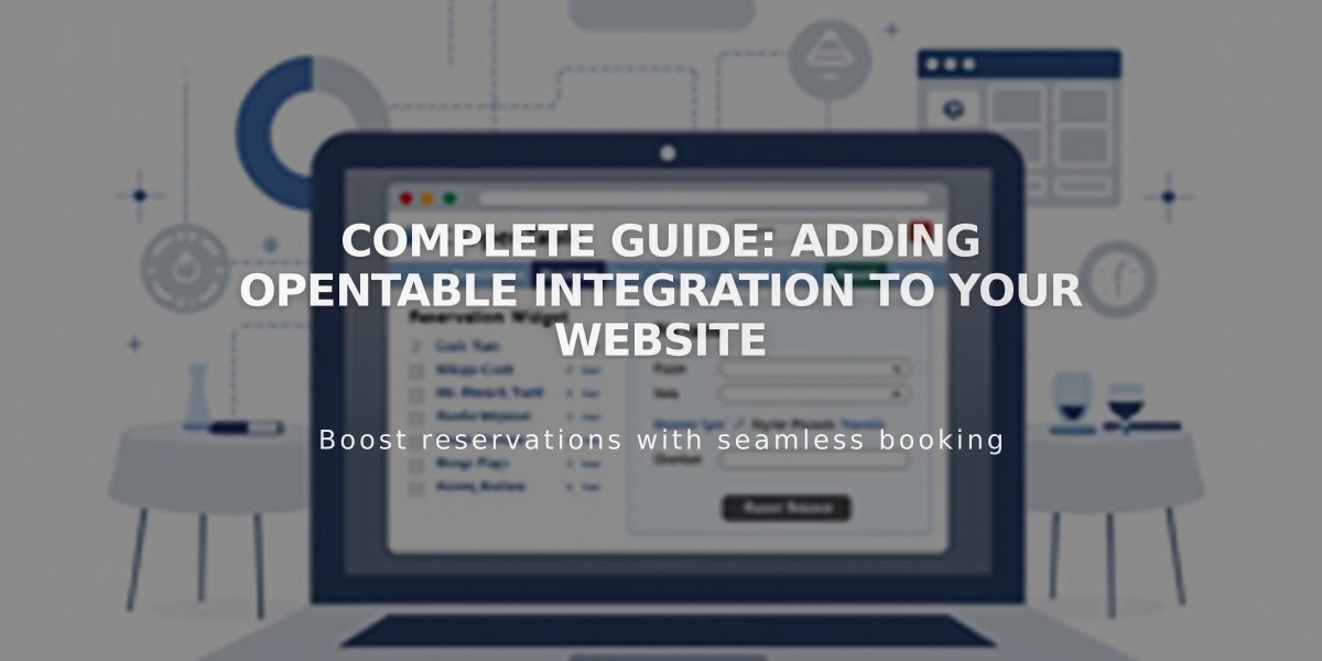 Complete Guide: Adding OpenTable Integration to Your Website