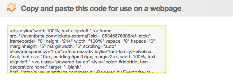 HTML Code in Squarespace Text Field