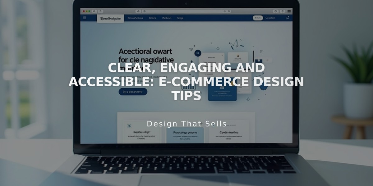 Clear, Engaging and Accessible: E-commerce Design Tips