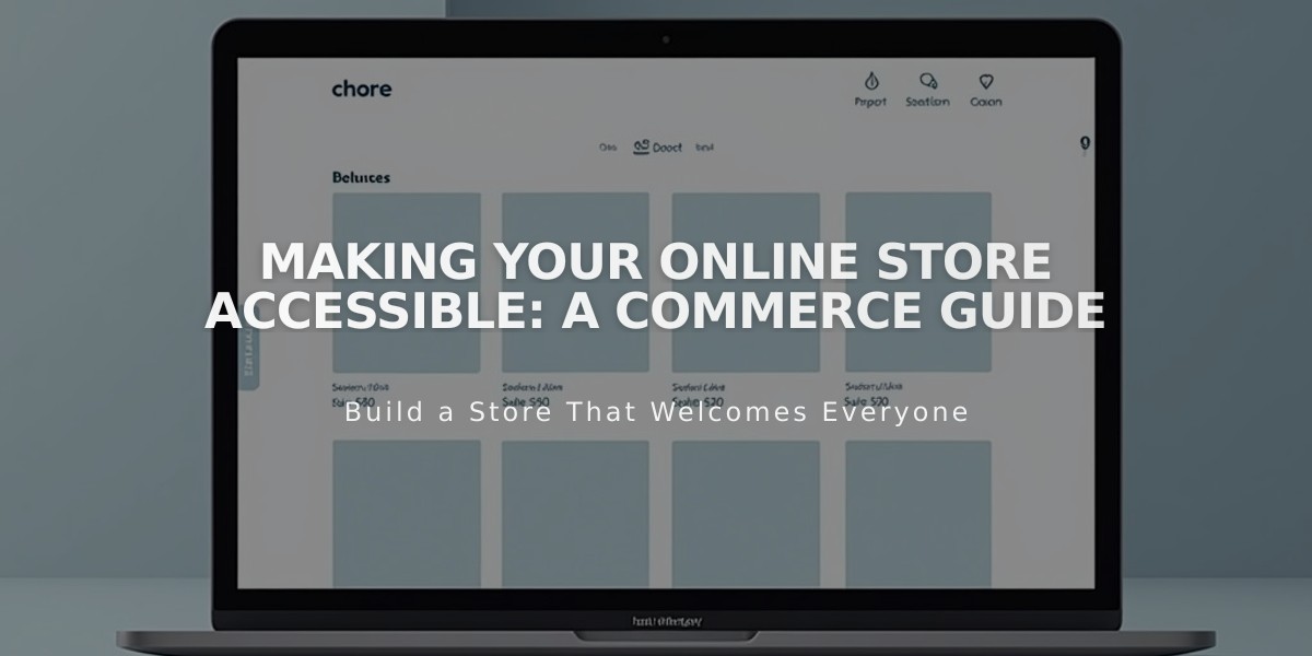 Making Your Online Store Accessible: A Commerce Guide