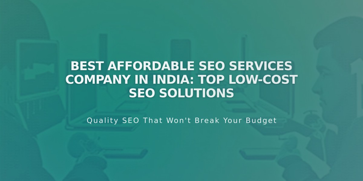 Best Affordable SEO Services Company in India: Top Low-Cost SEO Solutions