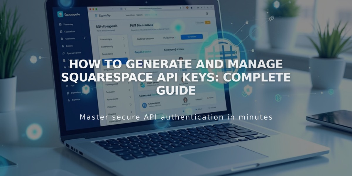 How to Generate and Manage Squarespace API Keys: Complete Guide