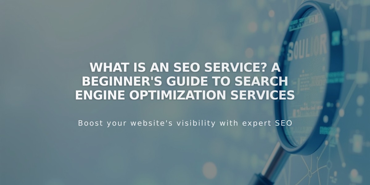 What Is an SEO Service? A Beginner's Guide to Search Engine Optimization Services