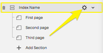 Yellow arrow pointing downward