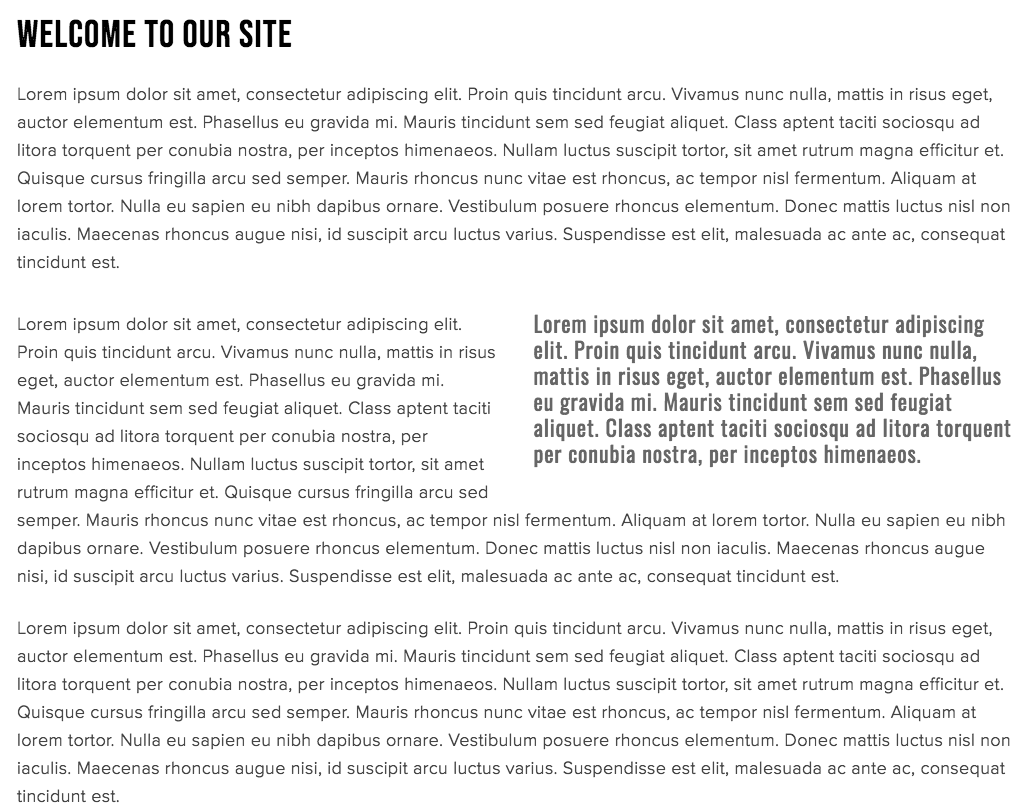 Placeholder website screen