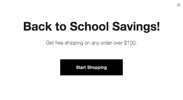 Back to School Savings banner