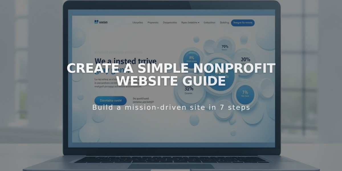 Create a Simple Nonprofit Website Guide