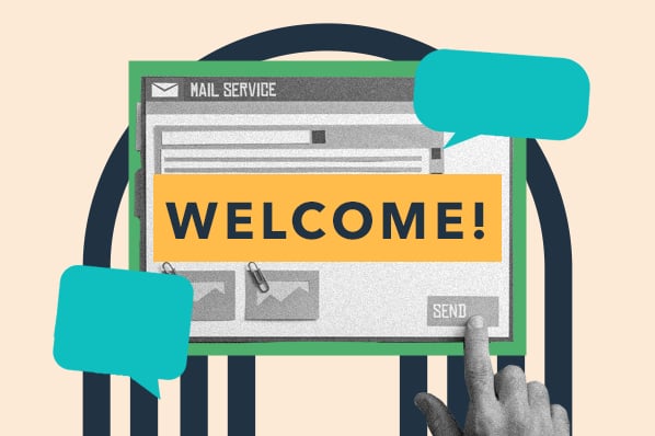 Welcome email templates design examples