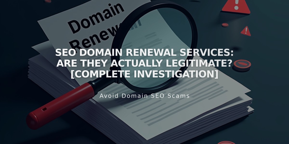 SEO Domain Renewal Services: Are They Actually Legitimate? [Complete Investigation]