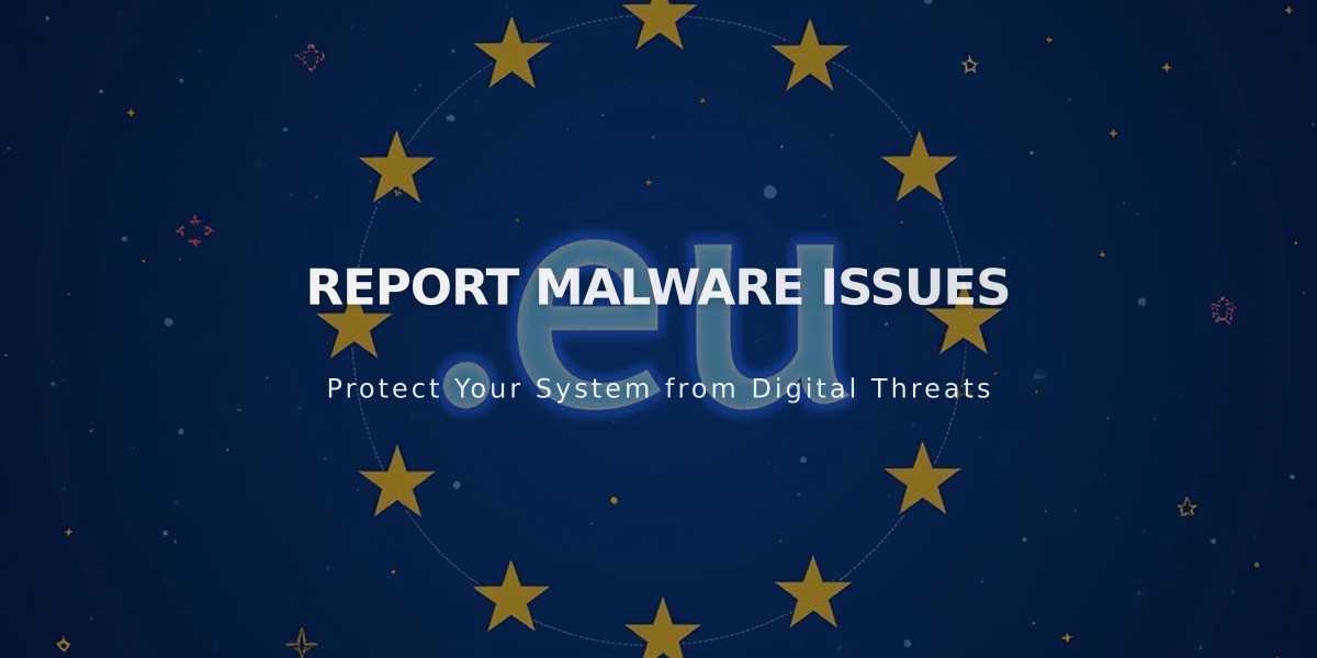 Report Malware Issues