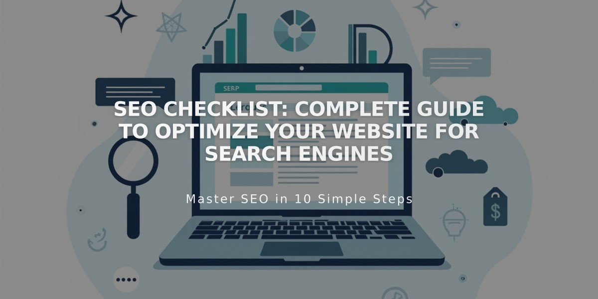 SEO Checklist: Complete Guide to Optimize Your Website for Search Engines