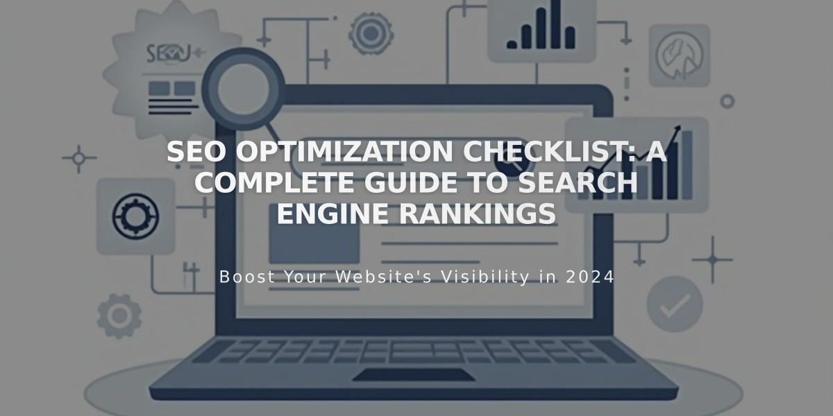 SEO Optimization Checklist: A Complete Guide To Search Engine Rankings