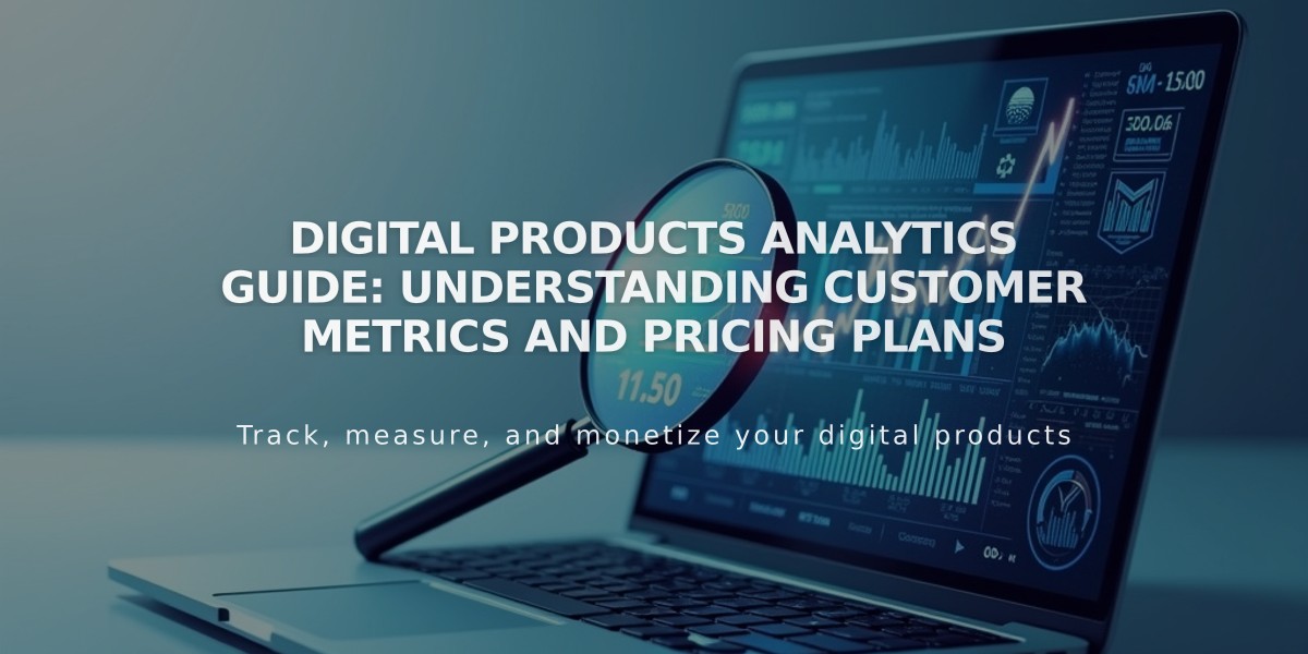 Digital Products Analytics Guide: Understanding Customer Metrics and Pricing Plans