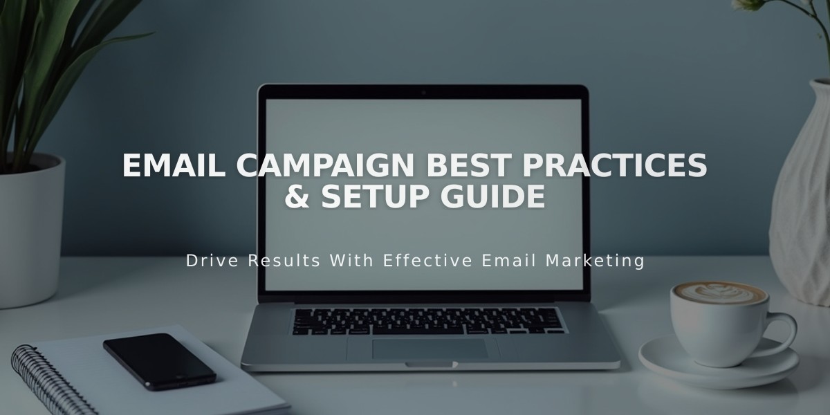 Email Campaign Best Practices & Setup Guide