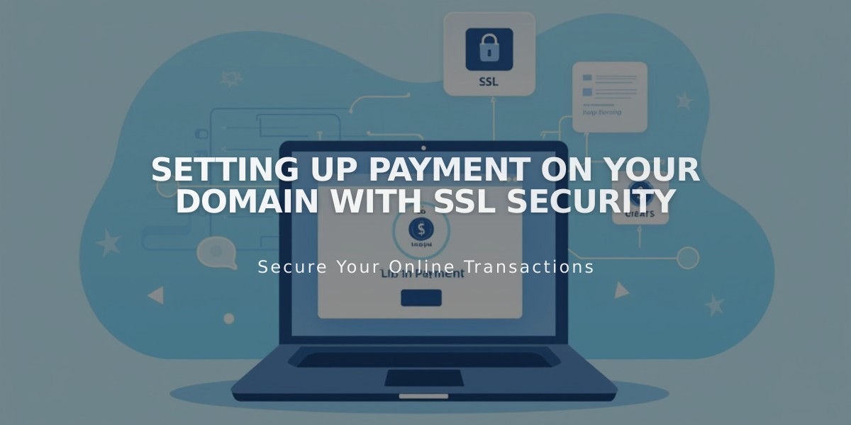 Setting Up Payment on Your Domain with SSL Security